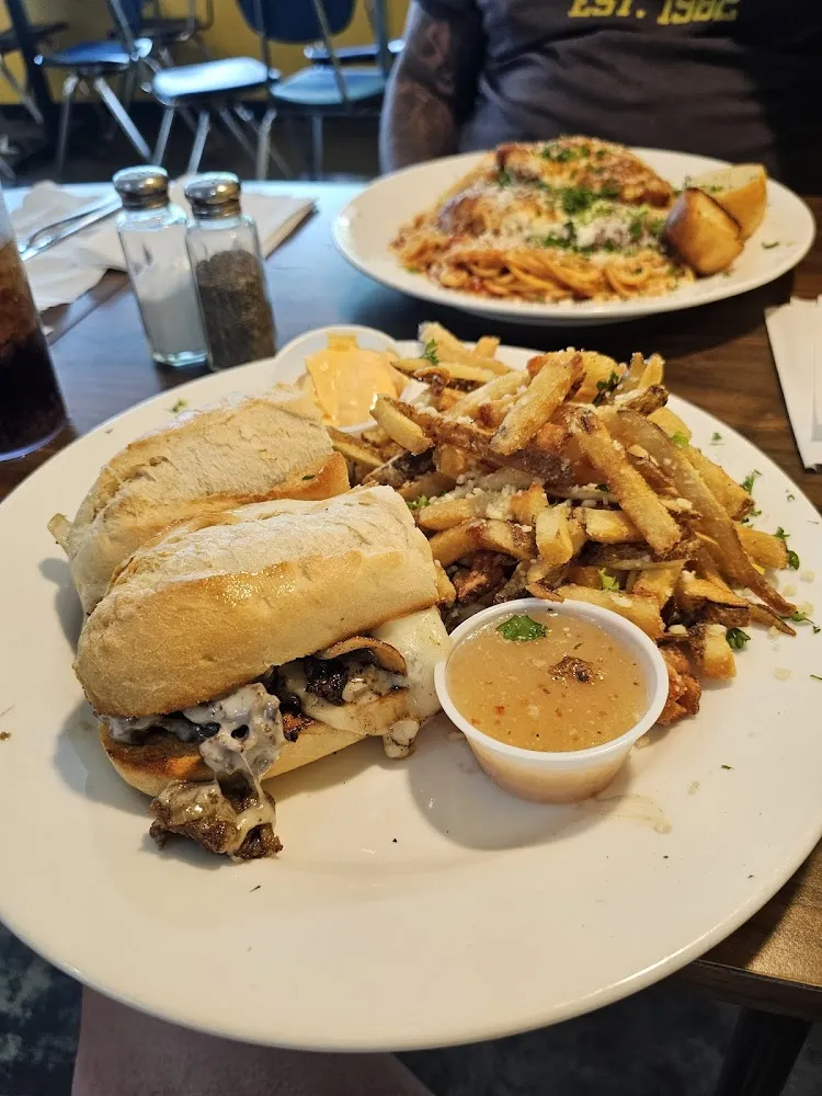 Cheesesteak & Fries Garlic Parm and Calabrian Chilli Mayo